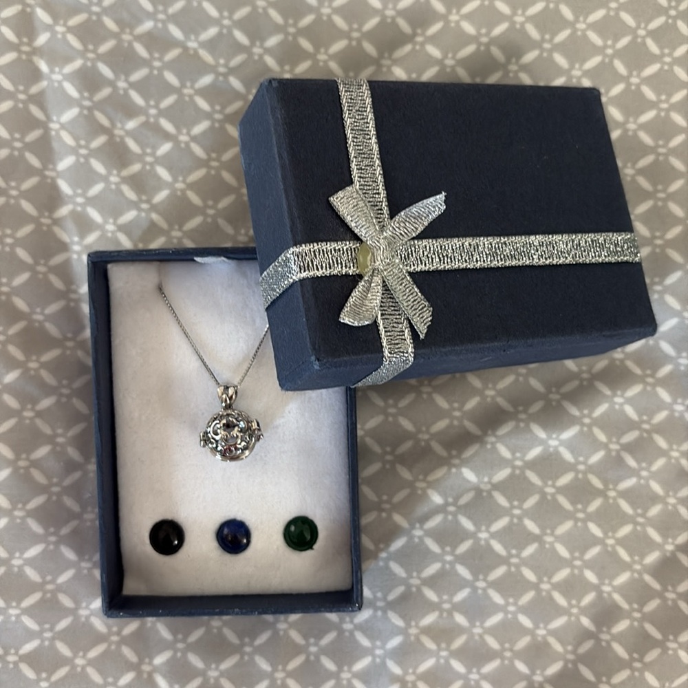 New Chakra Stone Locket Cage Necklace - Picture 10 of 10